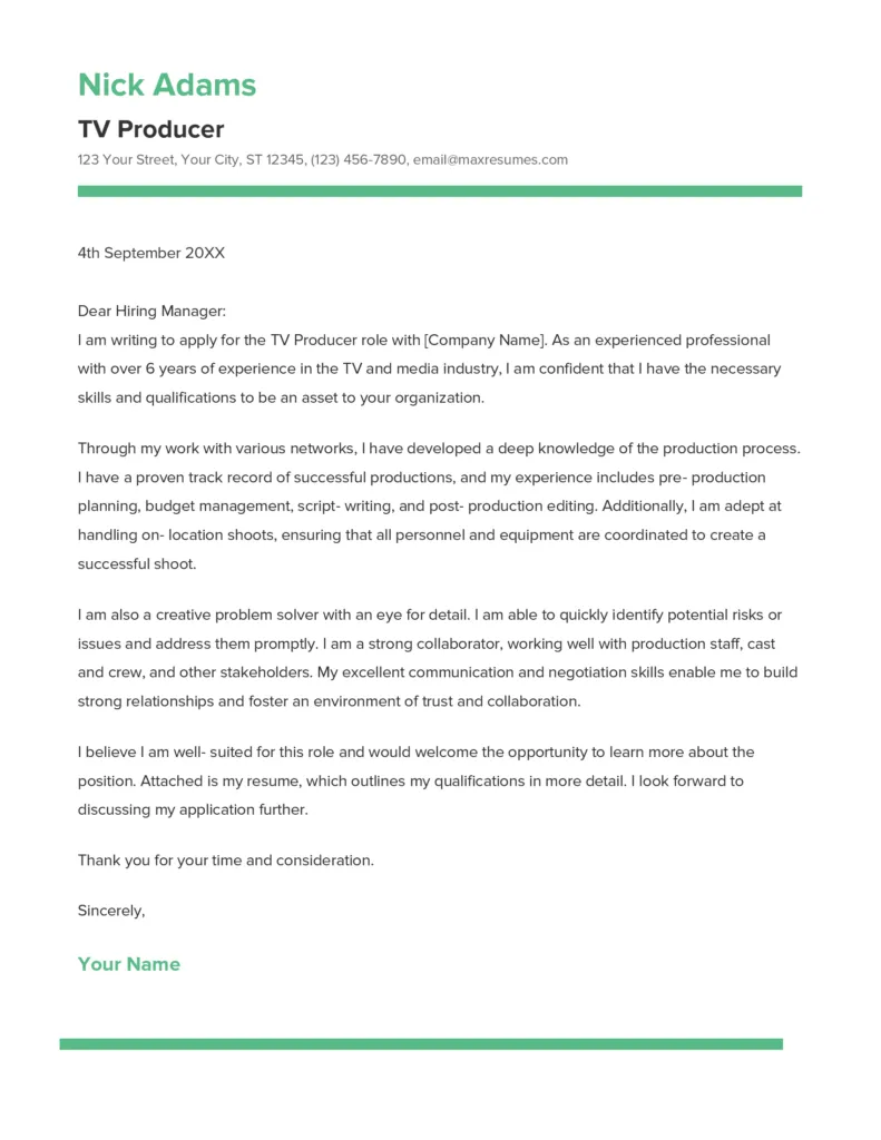 36617 news producer passion