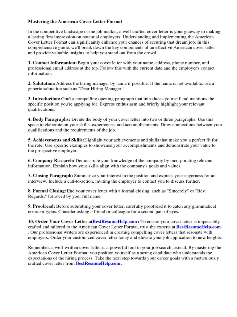 36636 american cover letter writing