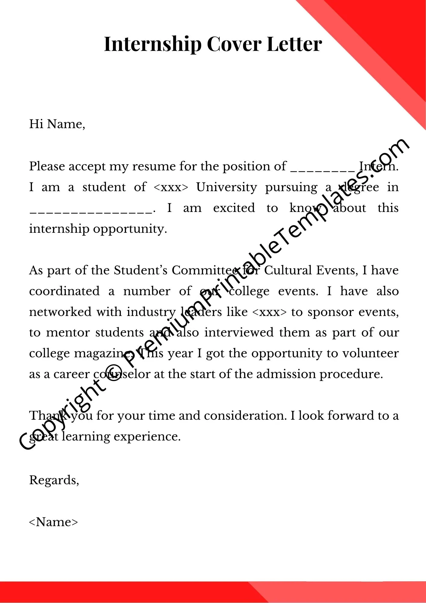 36640 cover letter email for internship skills