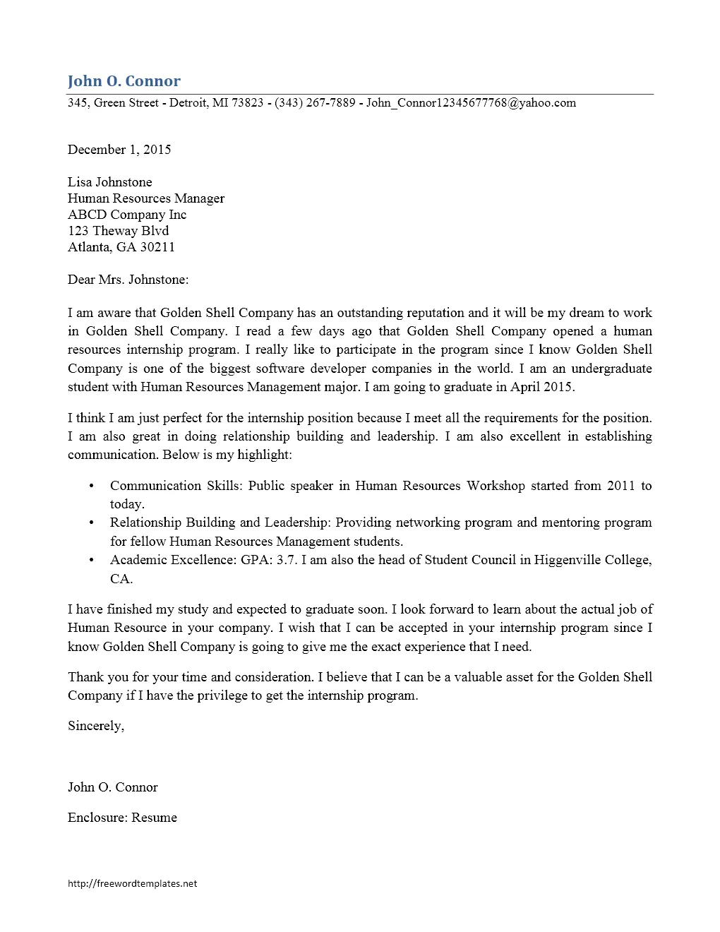 36640 cover letter email for internship tips