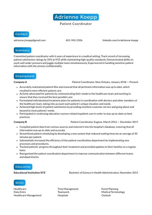 36655 patient coordinator soft skills