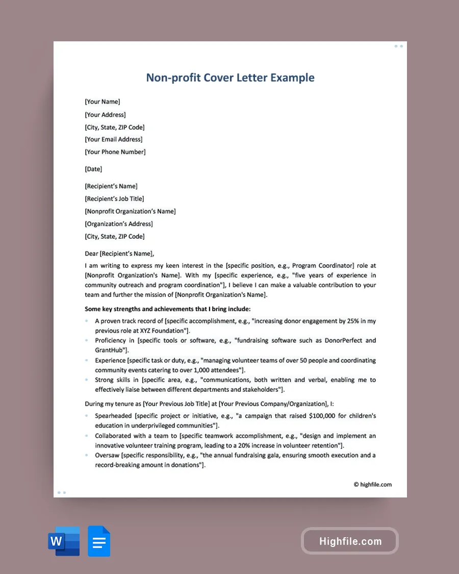 36664 volunteer coordinator cover letter