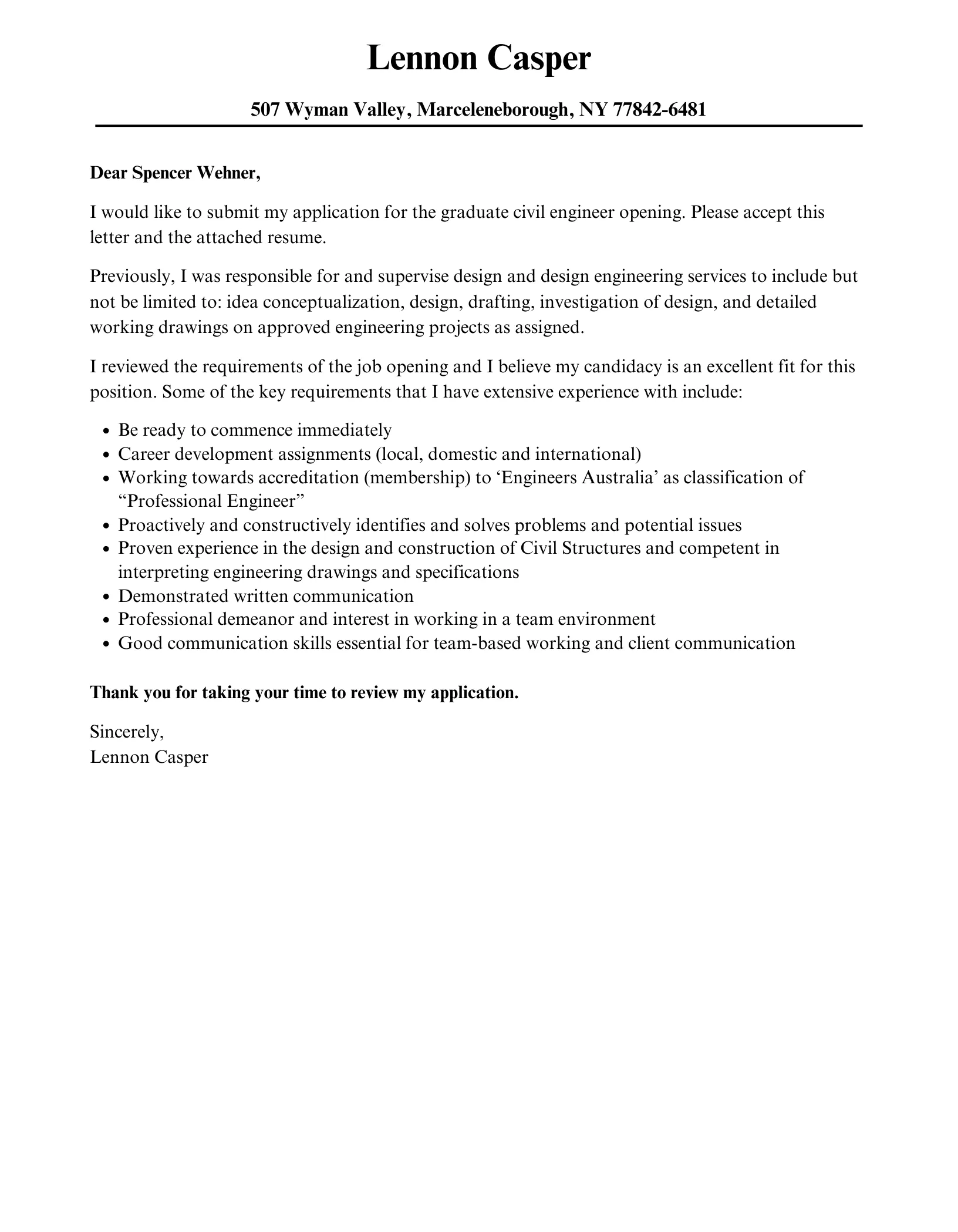 36667 engineer skills section