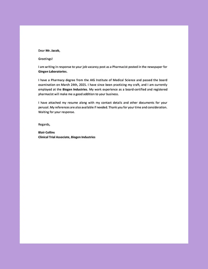 36669 proofreading cover letter