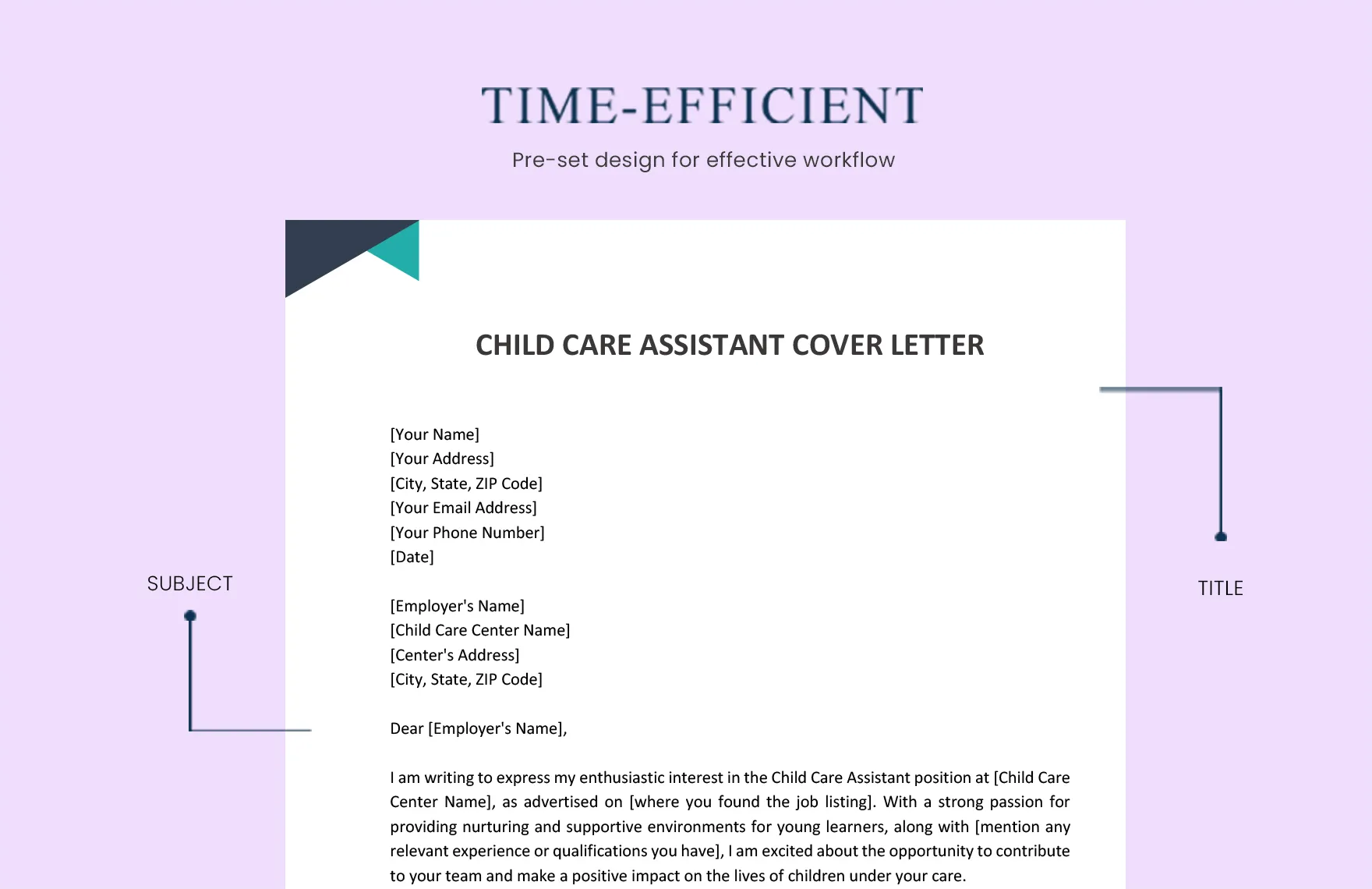 36670 child care assistant cover letter