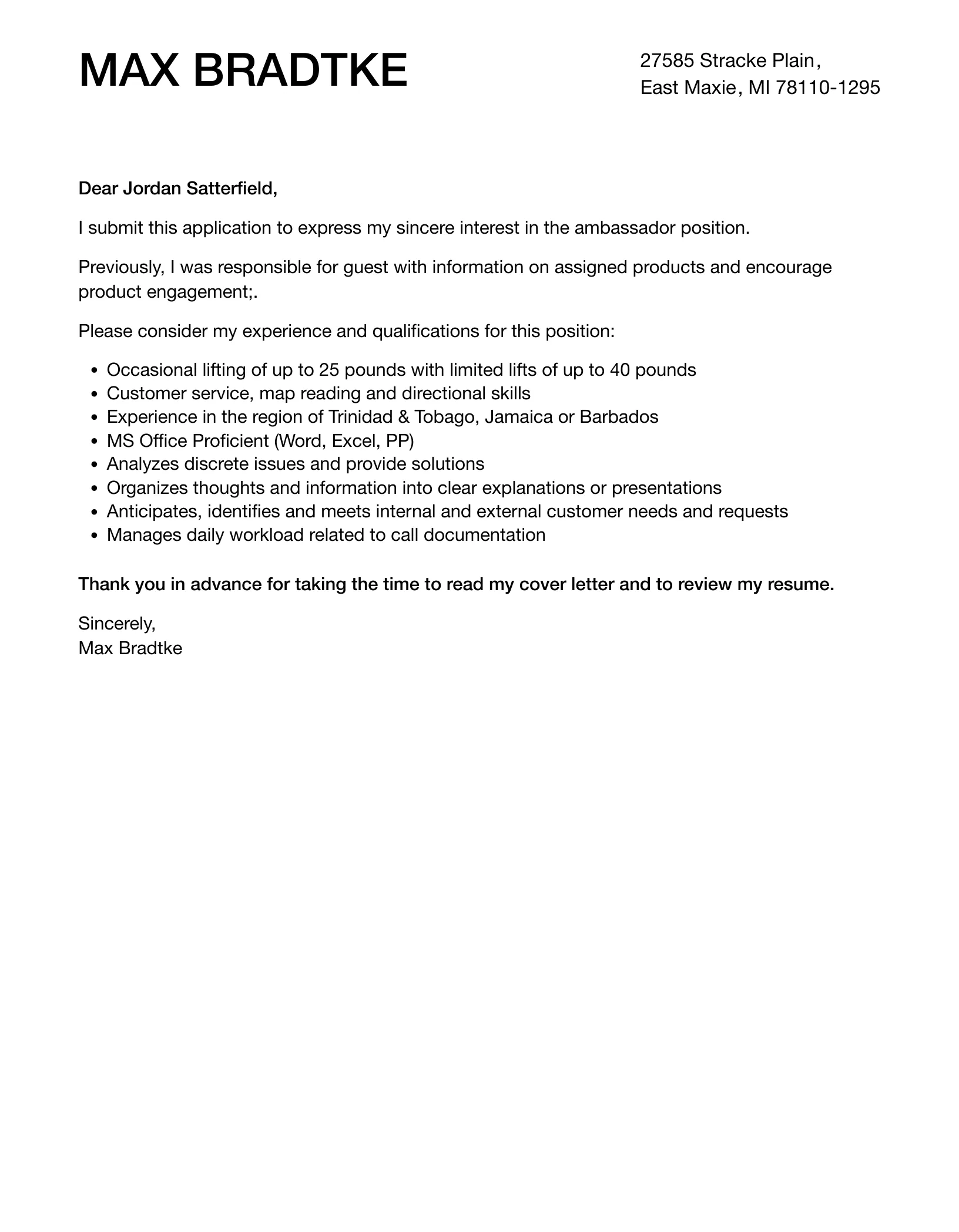 36676 student ambassador skills