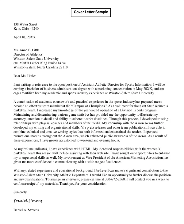 36688 cover letter writing