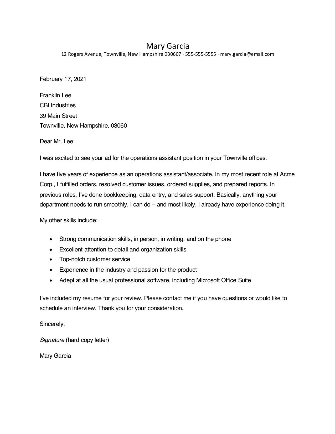 36705 cover letter example