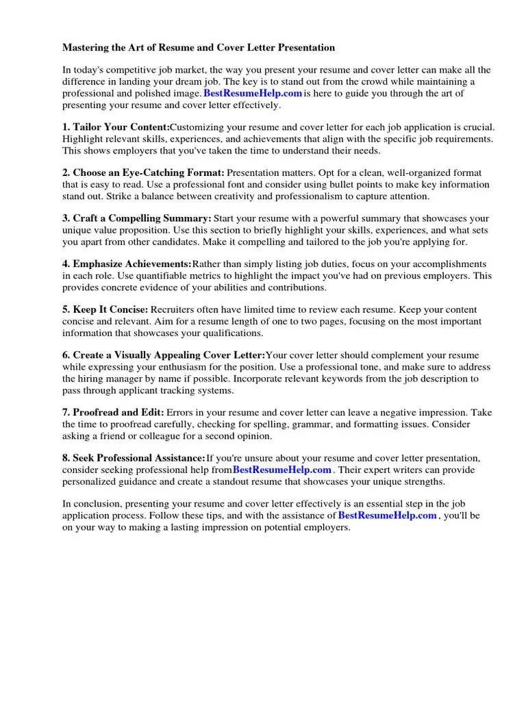 36717 resume cover letter guide