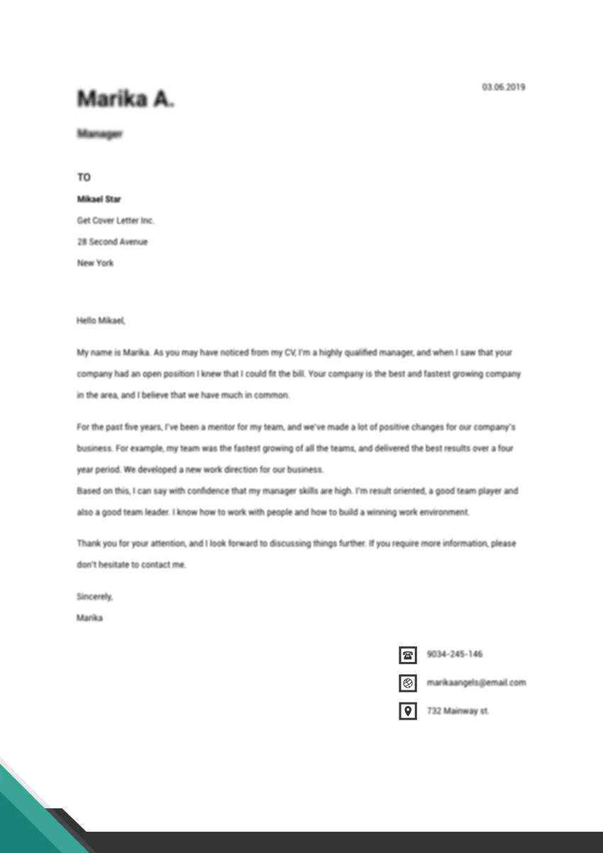 36729 cover letter example supervisor tips