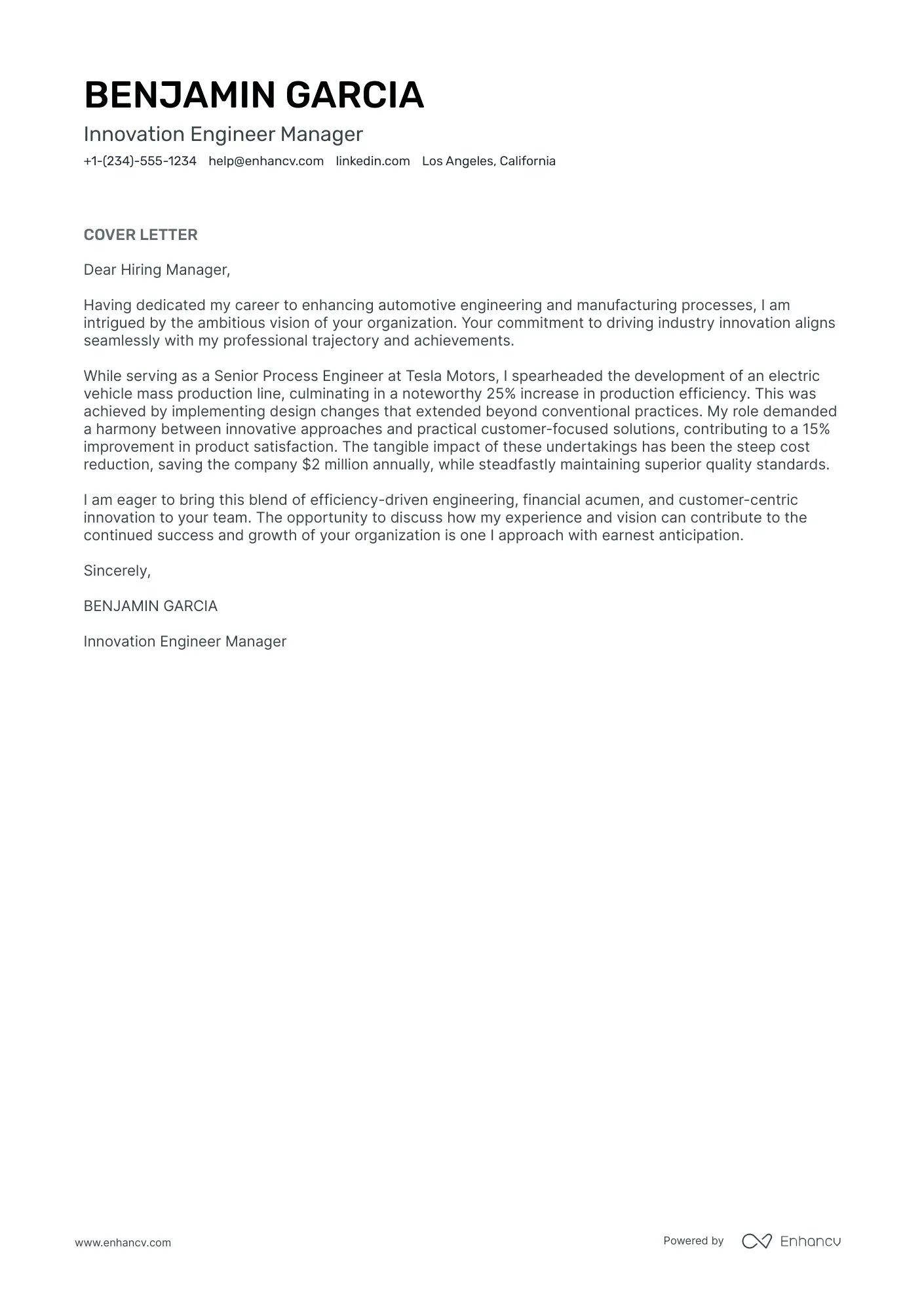 36730 cover letter formatting
