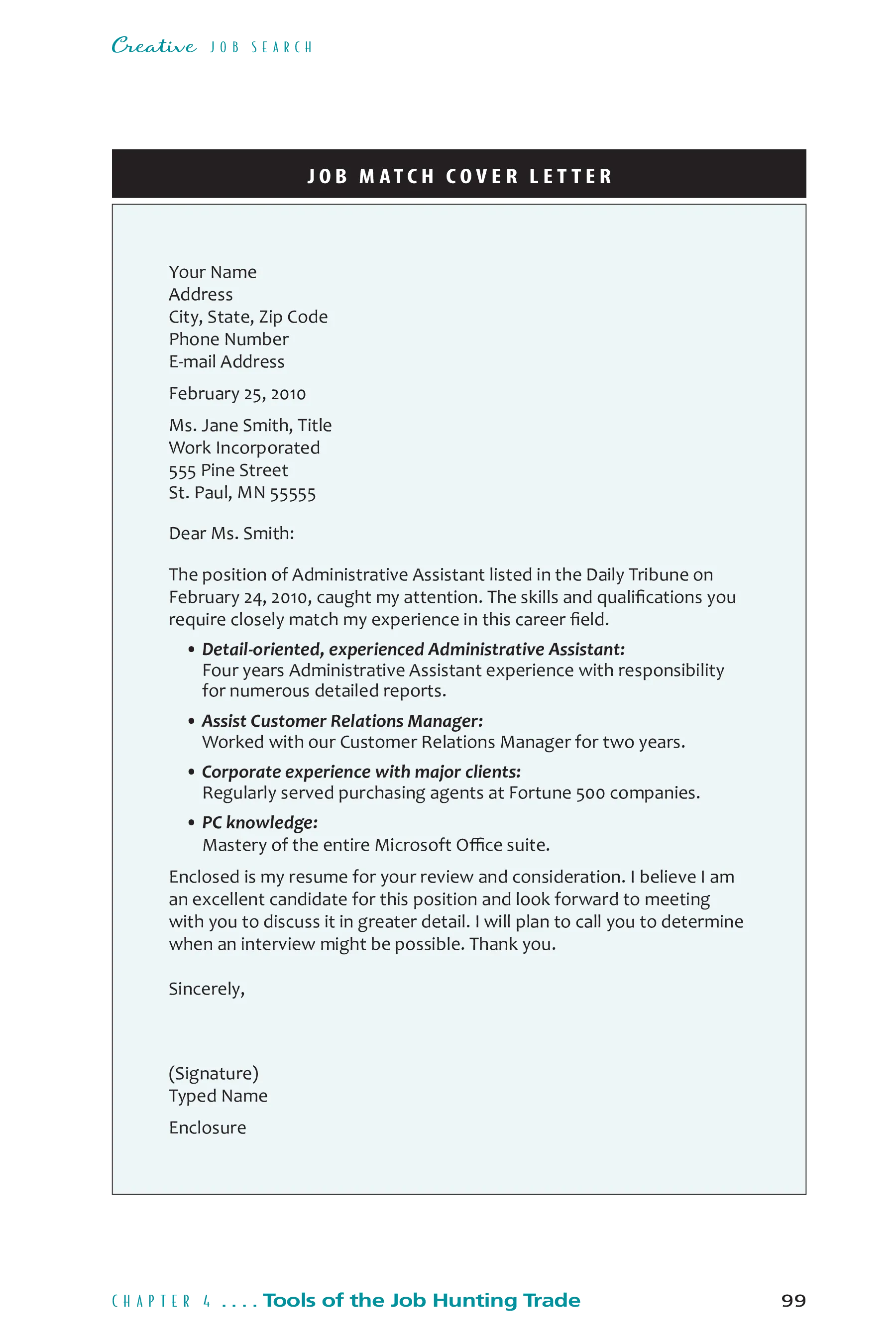 36734 cover letter writing