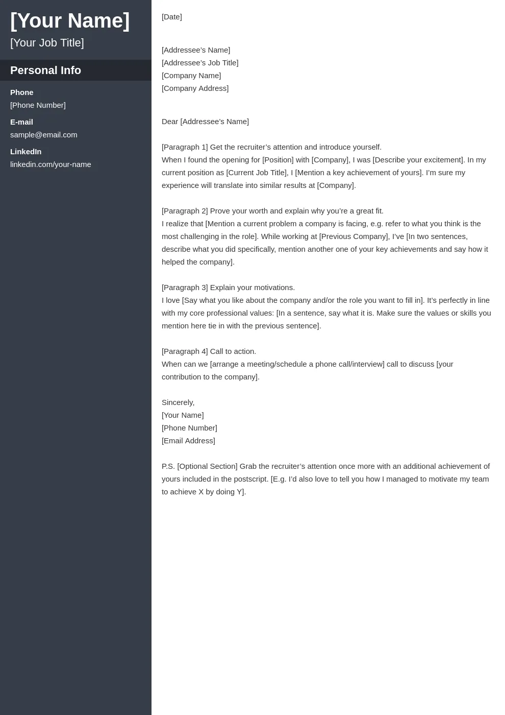 36744 cover letter formatting