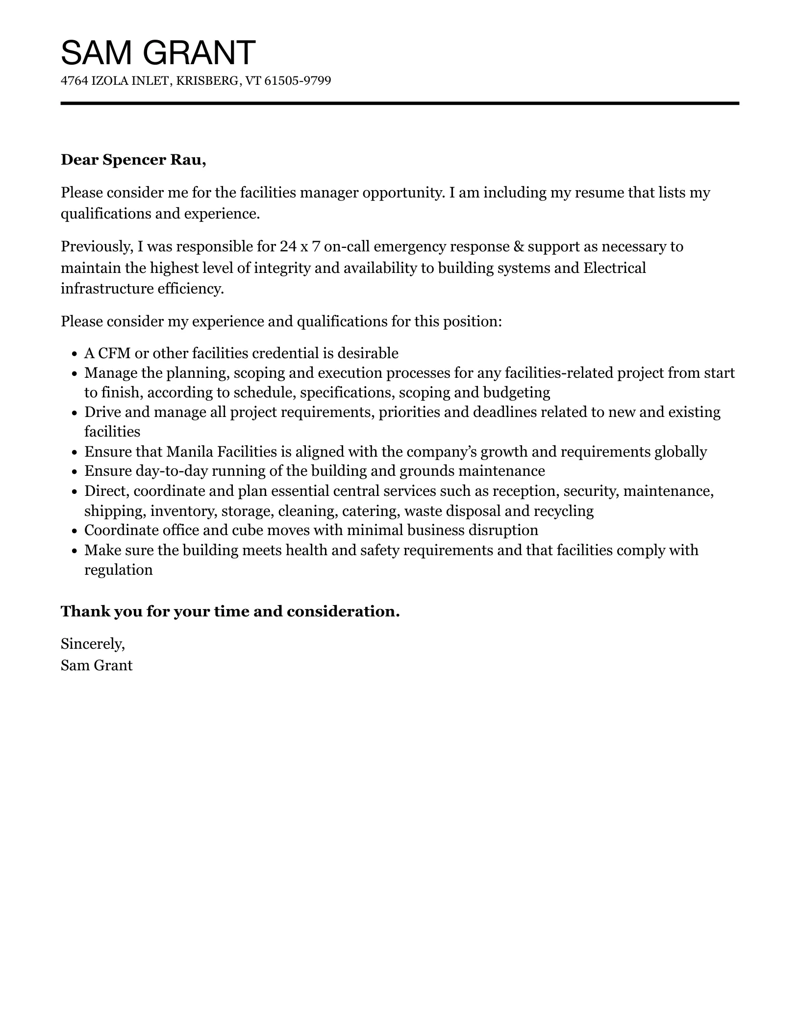 36745 cover letter formatting