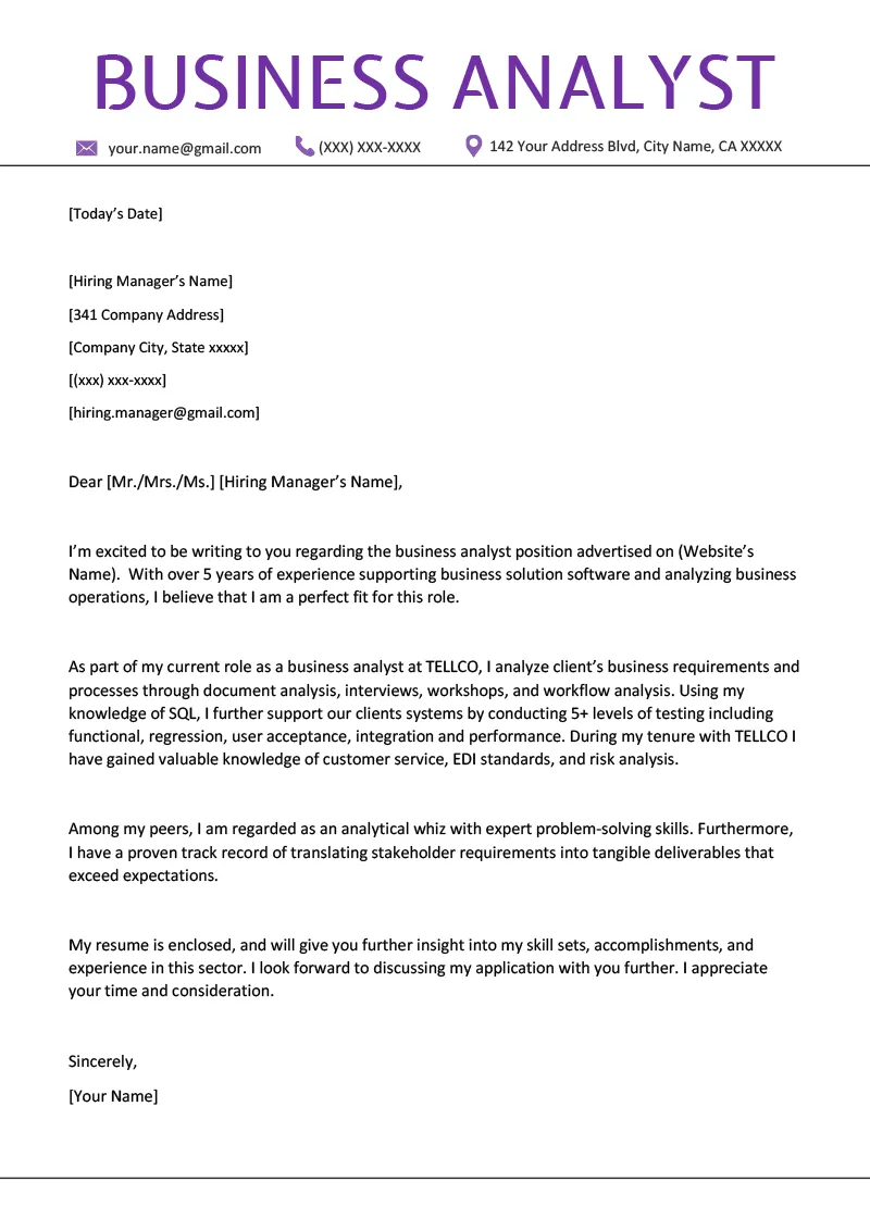 36746 cover letter header example
