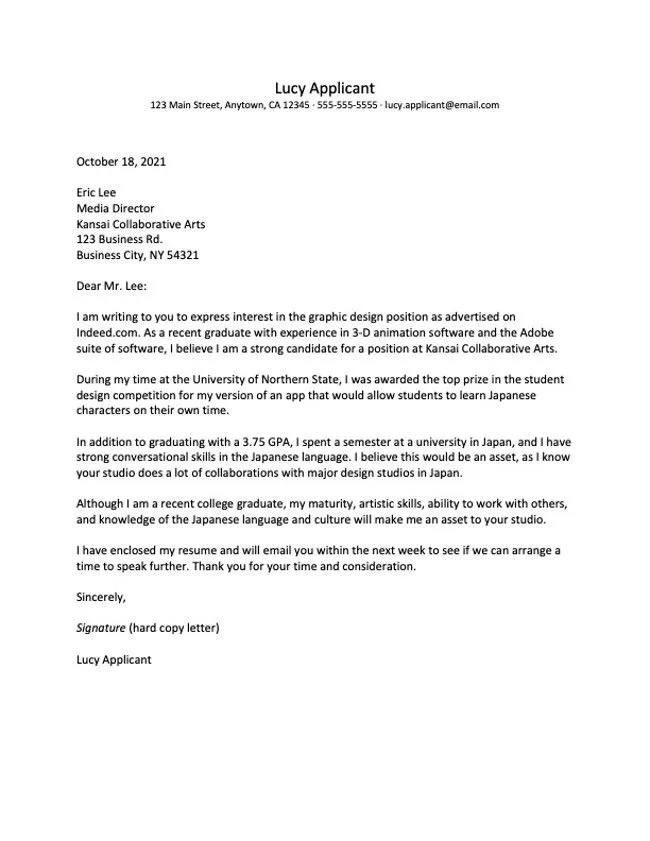 36749 cover letter formatting