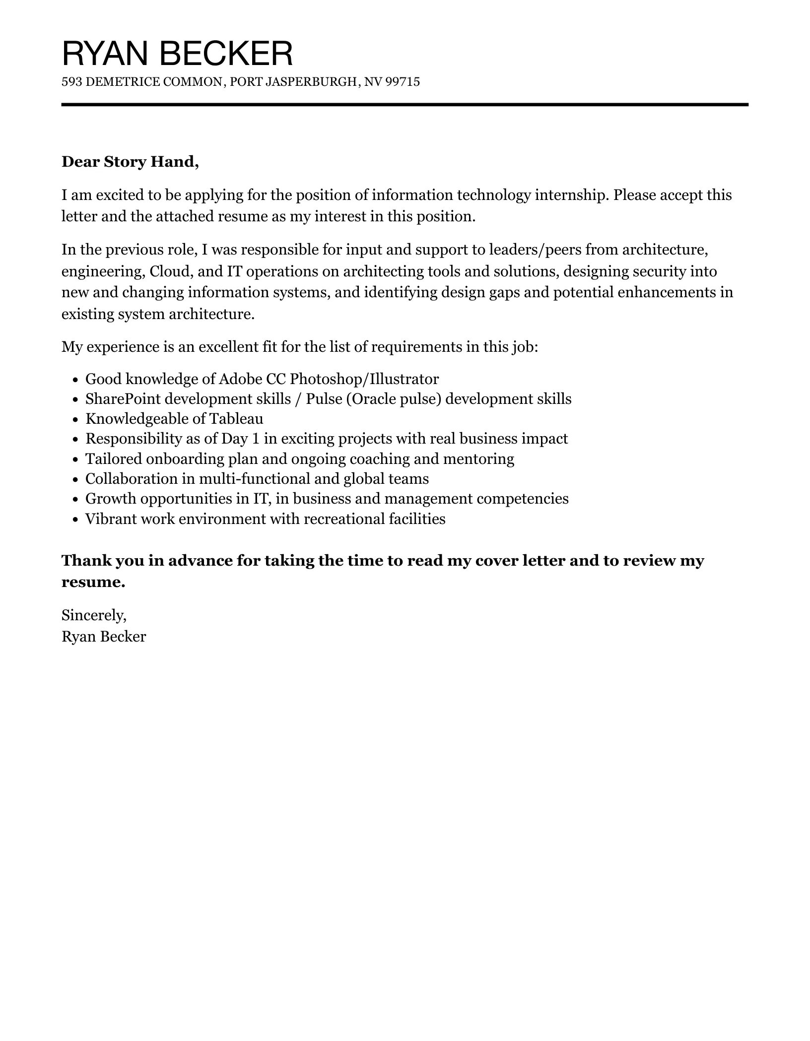 36770 it internship projects