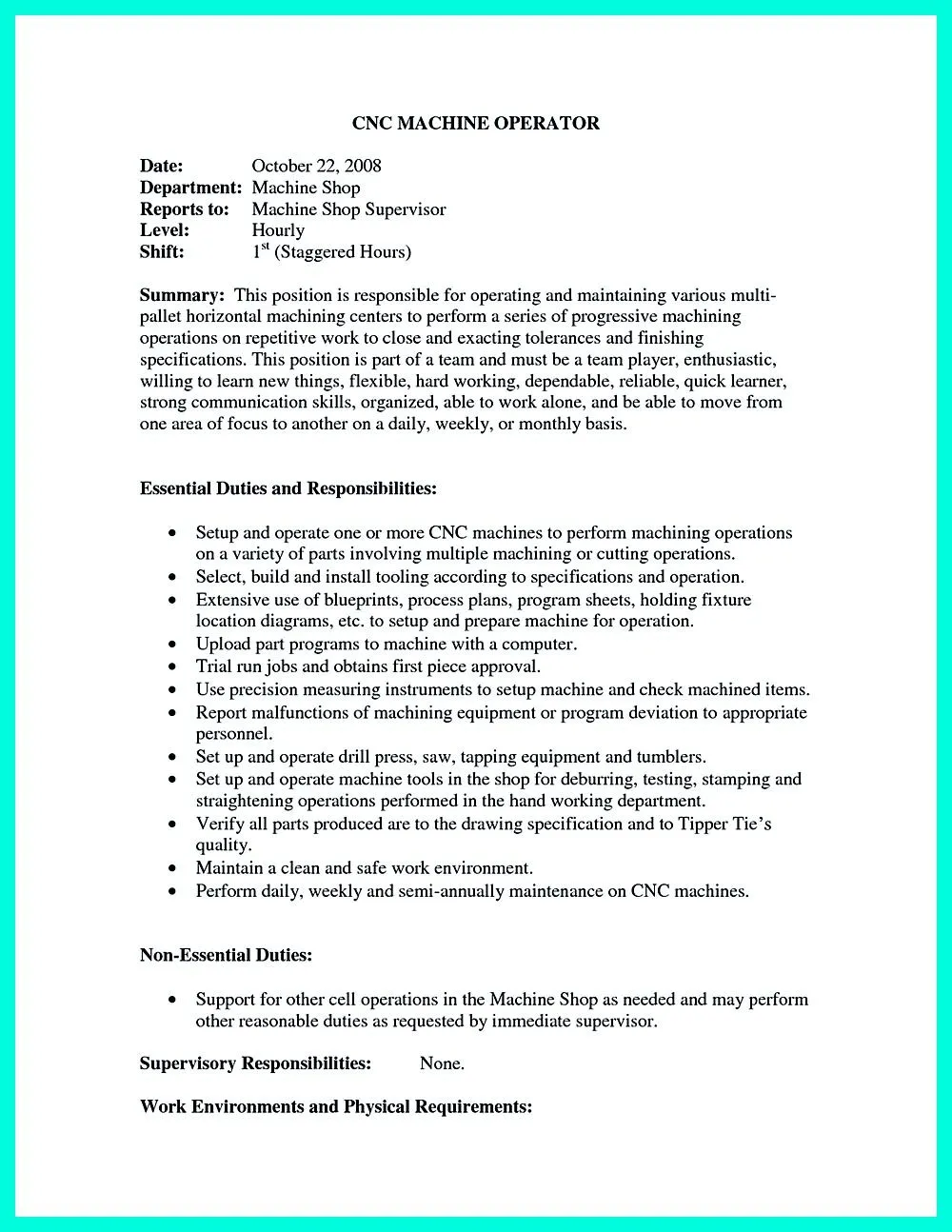 36782 cnc machinist accomplishments