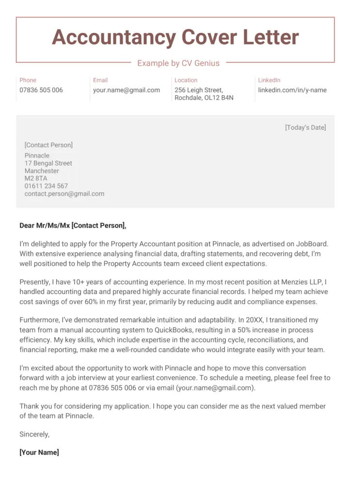 36787 accountancy cover letter proofreading