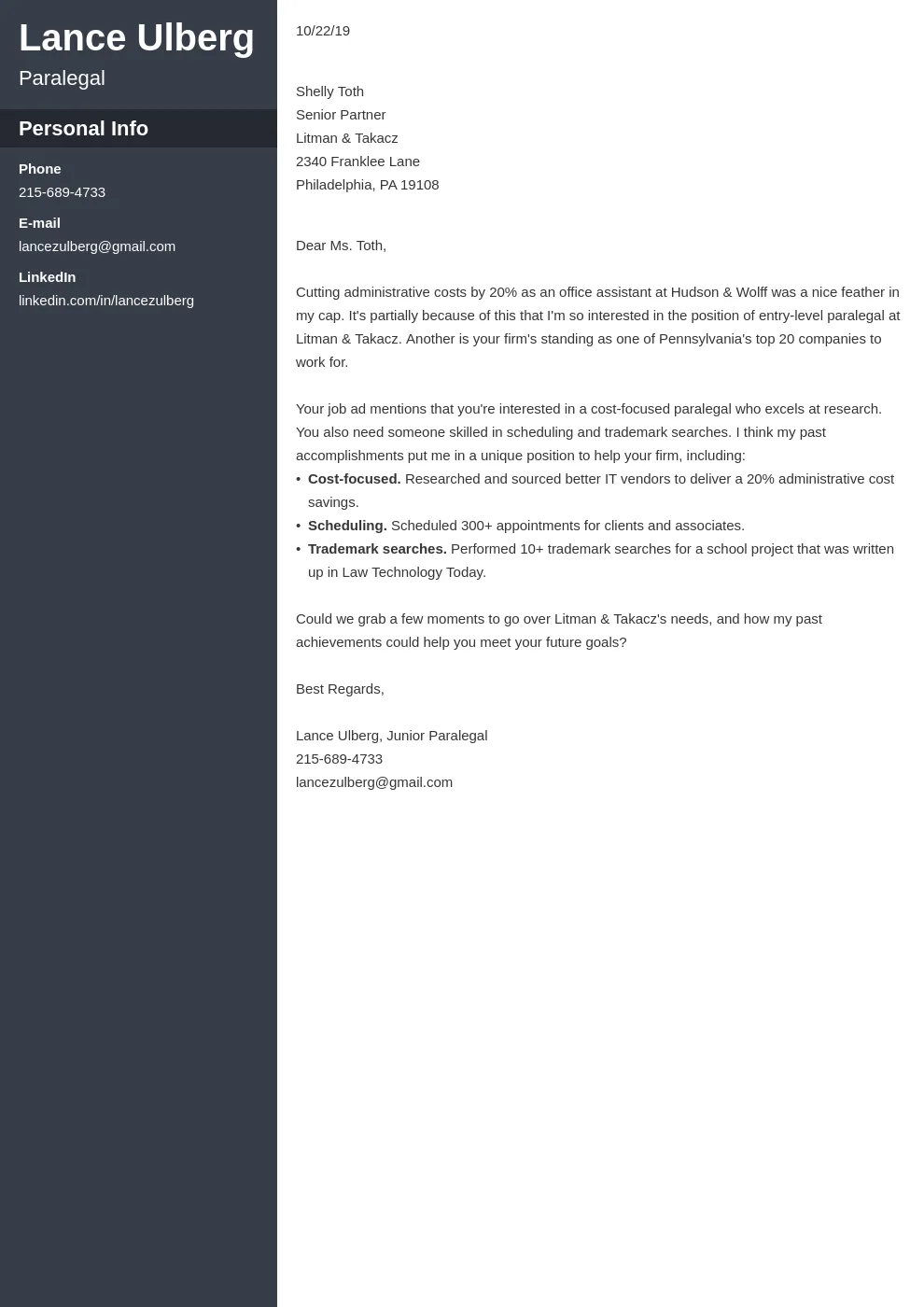 36794 paralegal resume