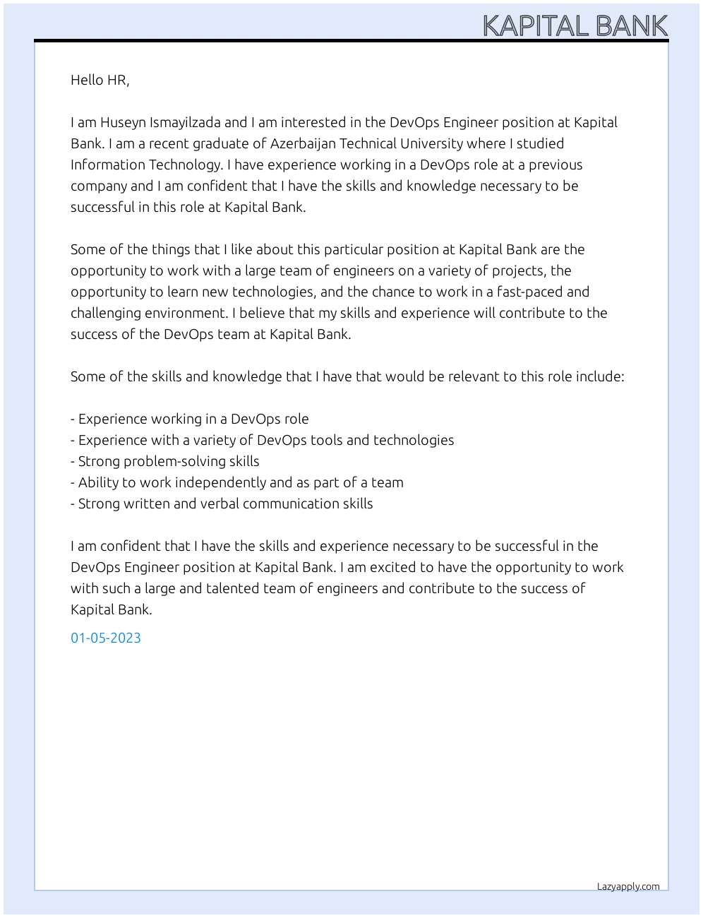 36798 cover letter formatting