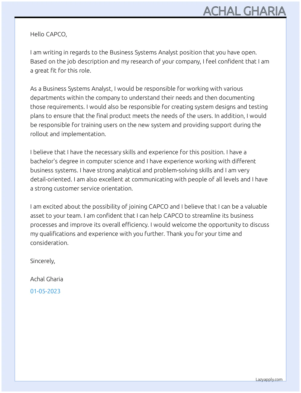 36806 cap cover letter skills