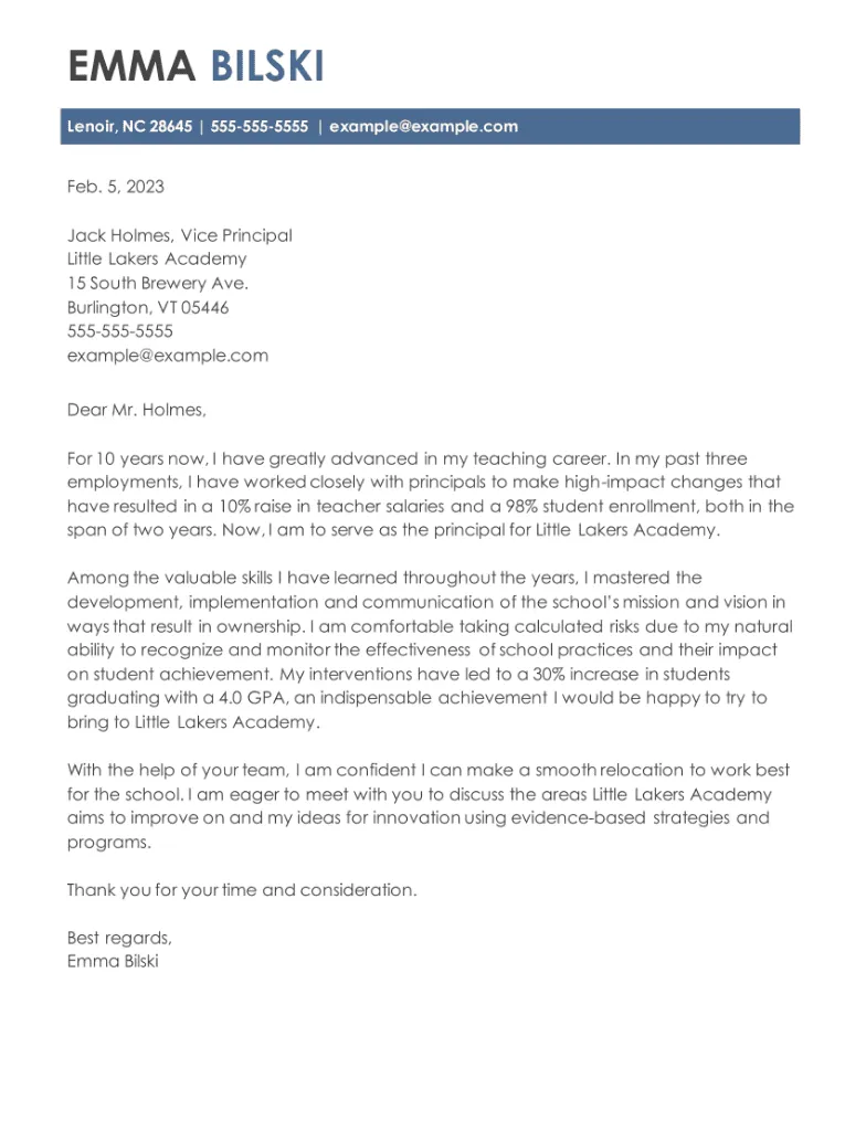 36810 relocation cover letter elements