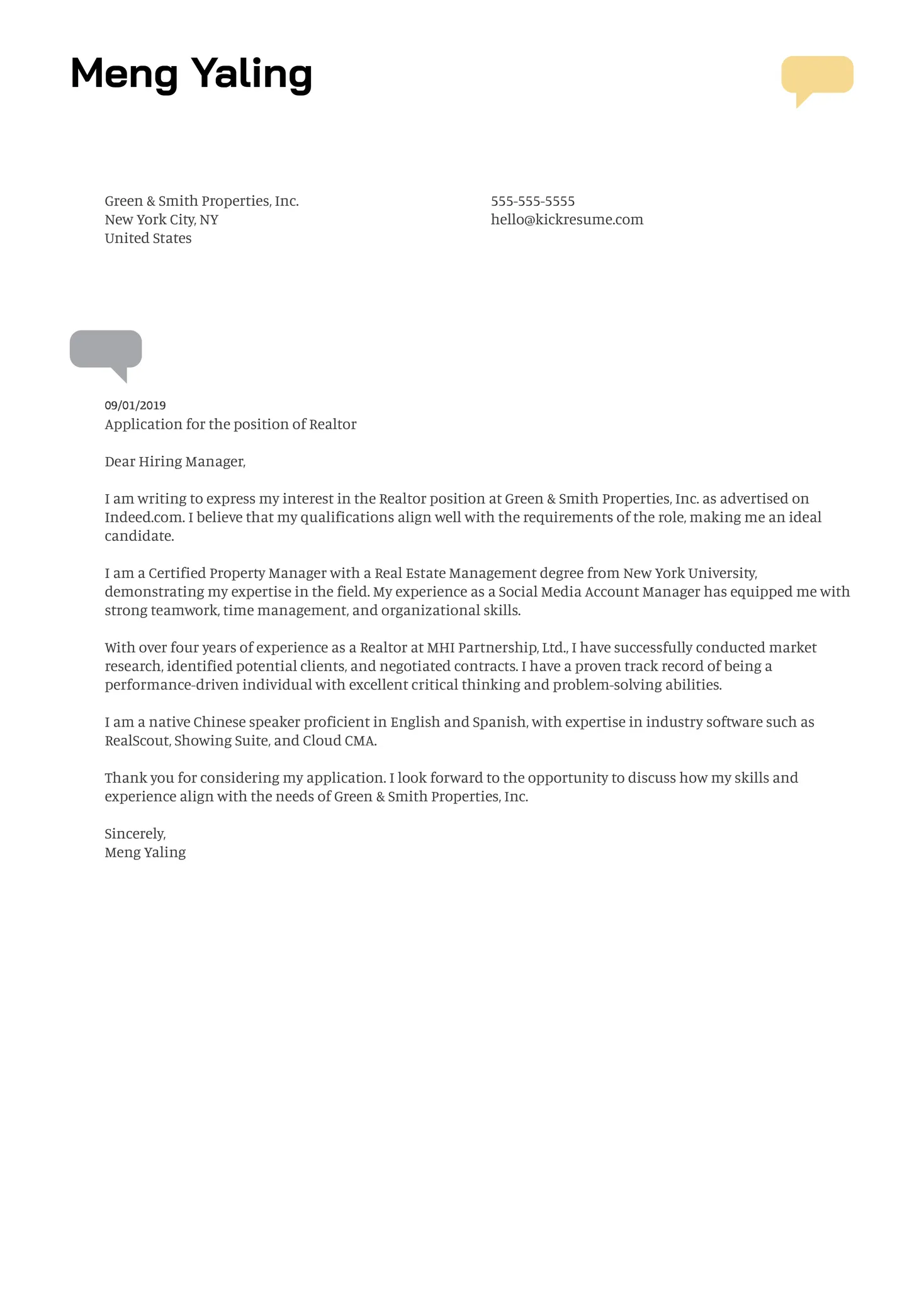 36812 real estate cover letter mistakes