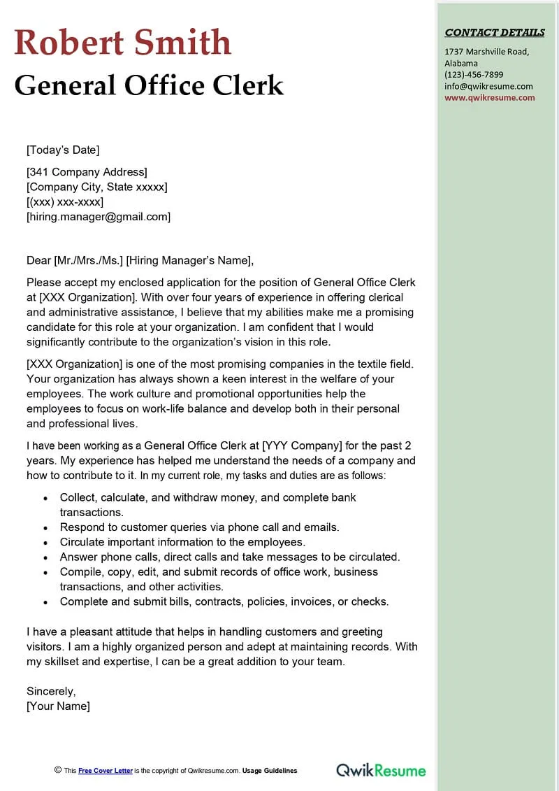 36822 general clerk skills