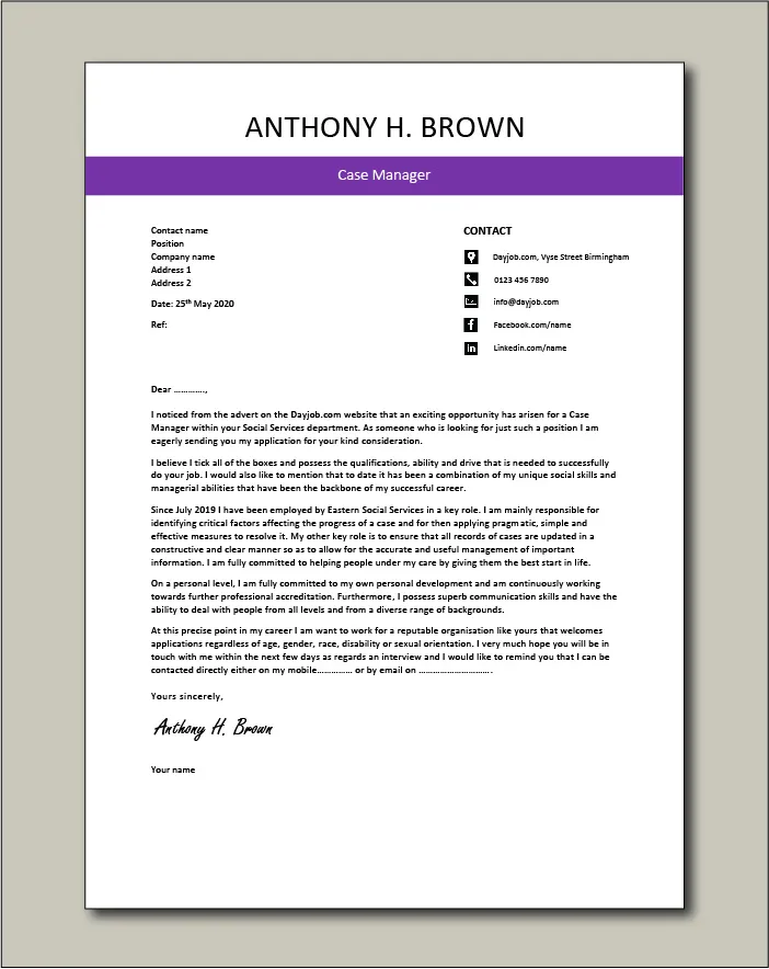 36833 case manager achievements