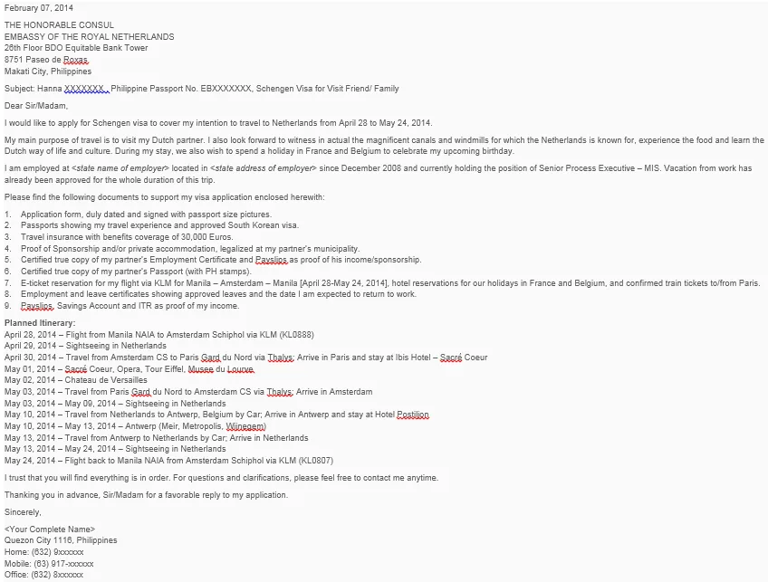 36847 schengen visa supporting documents