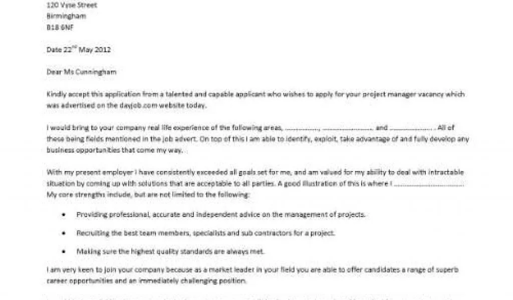 36848 cover letter format