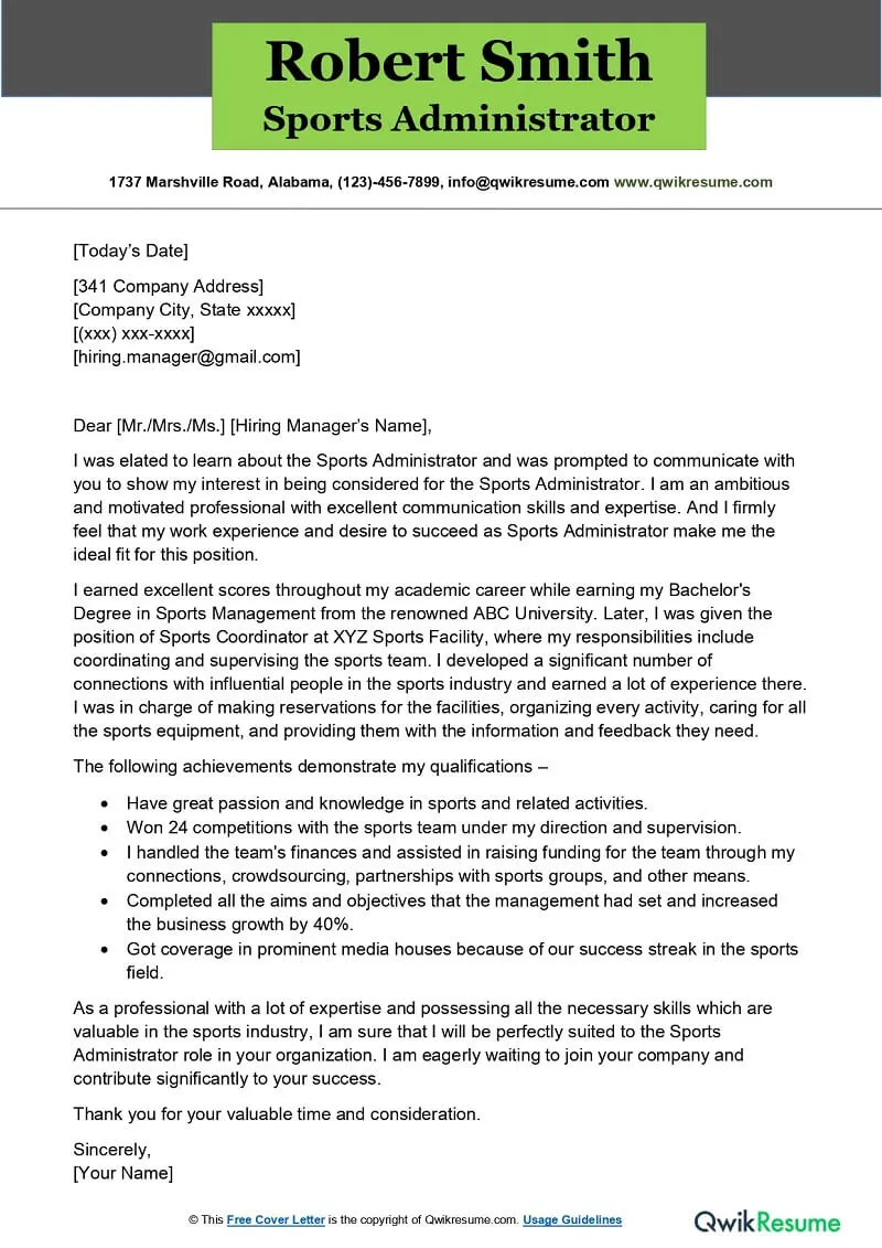 36863 sport management example