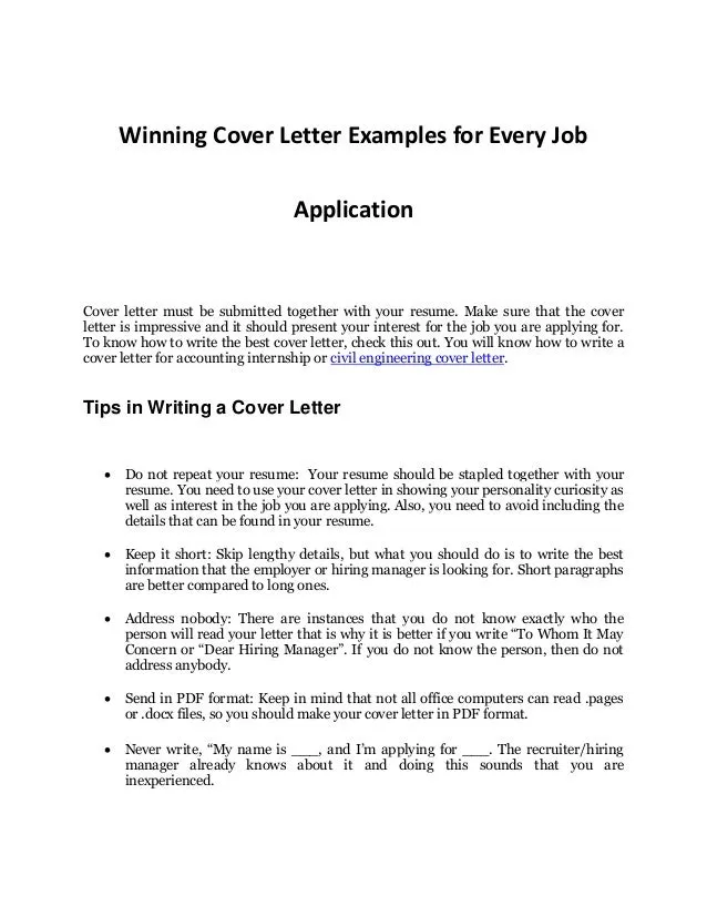 36867 cover letter elements