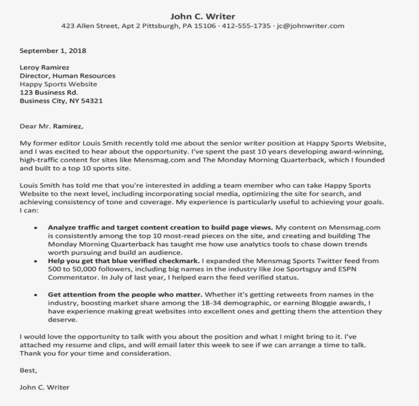 36878 cover letter formatting