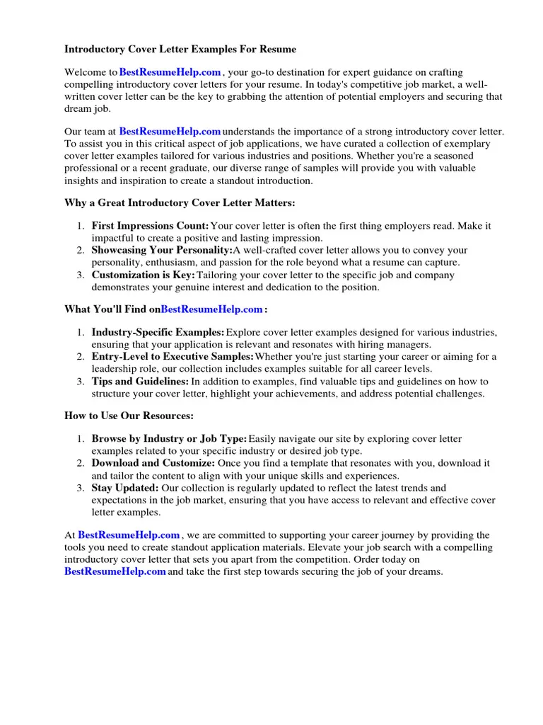 36889 cover letter importance