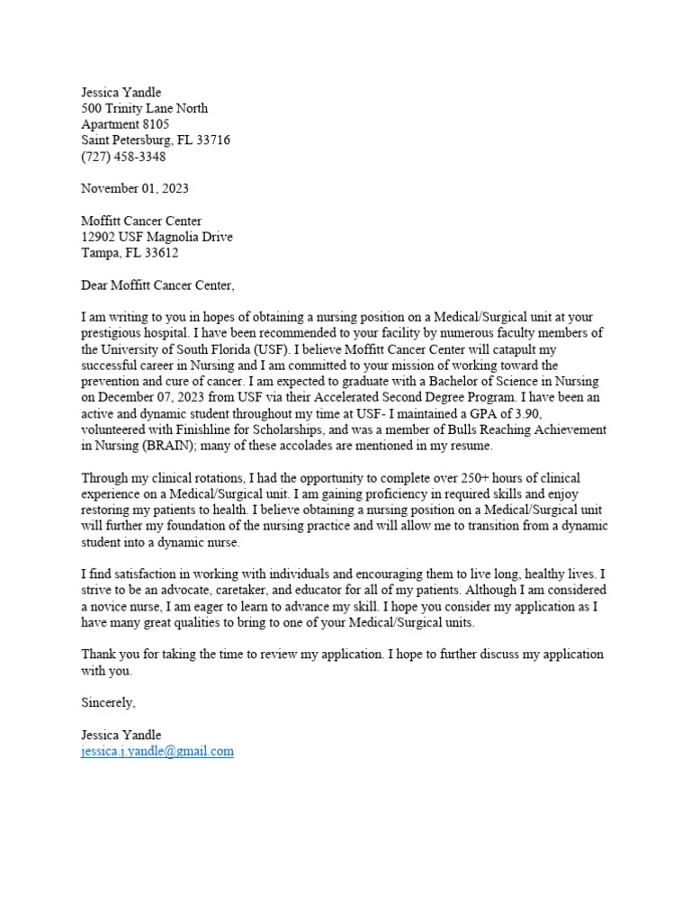 36899 nursing cover letter writing