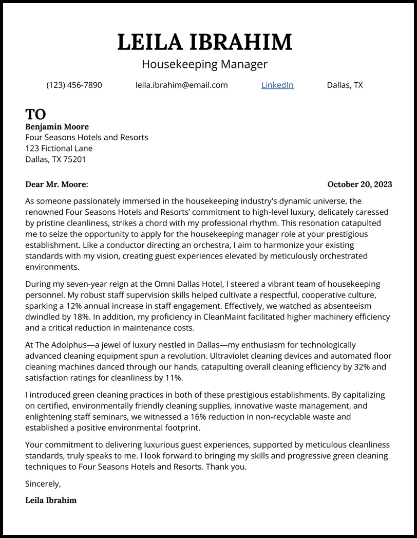 36907 cleaning skills cover letter