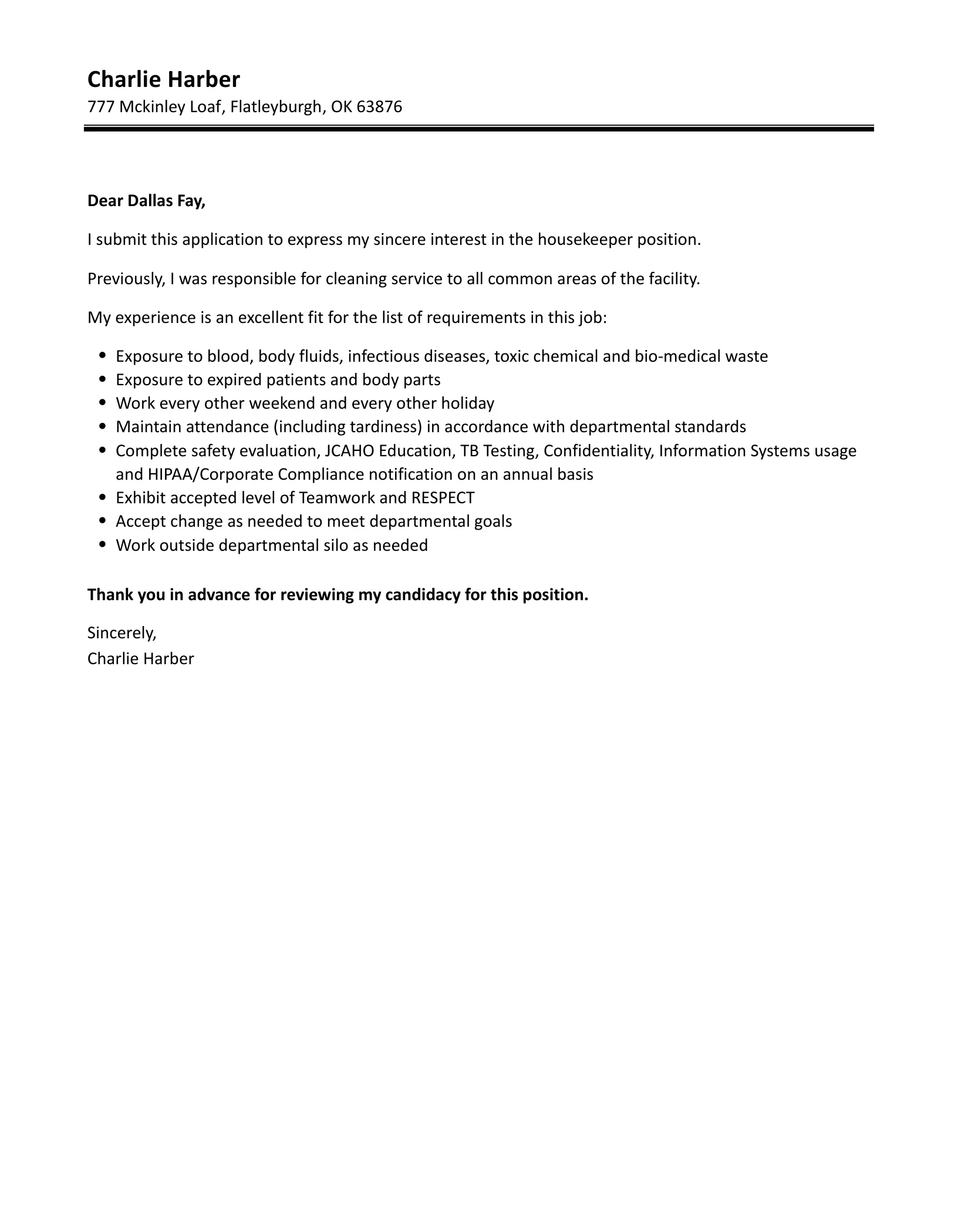 36907 proofreading cover letter