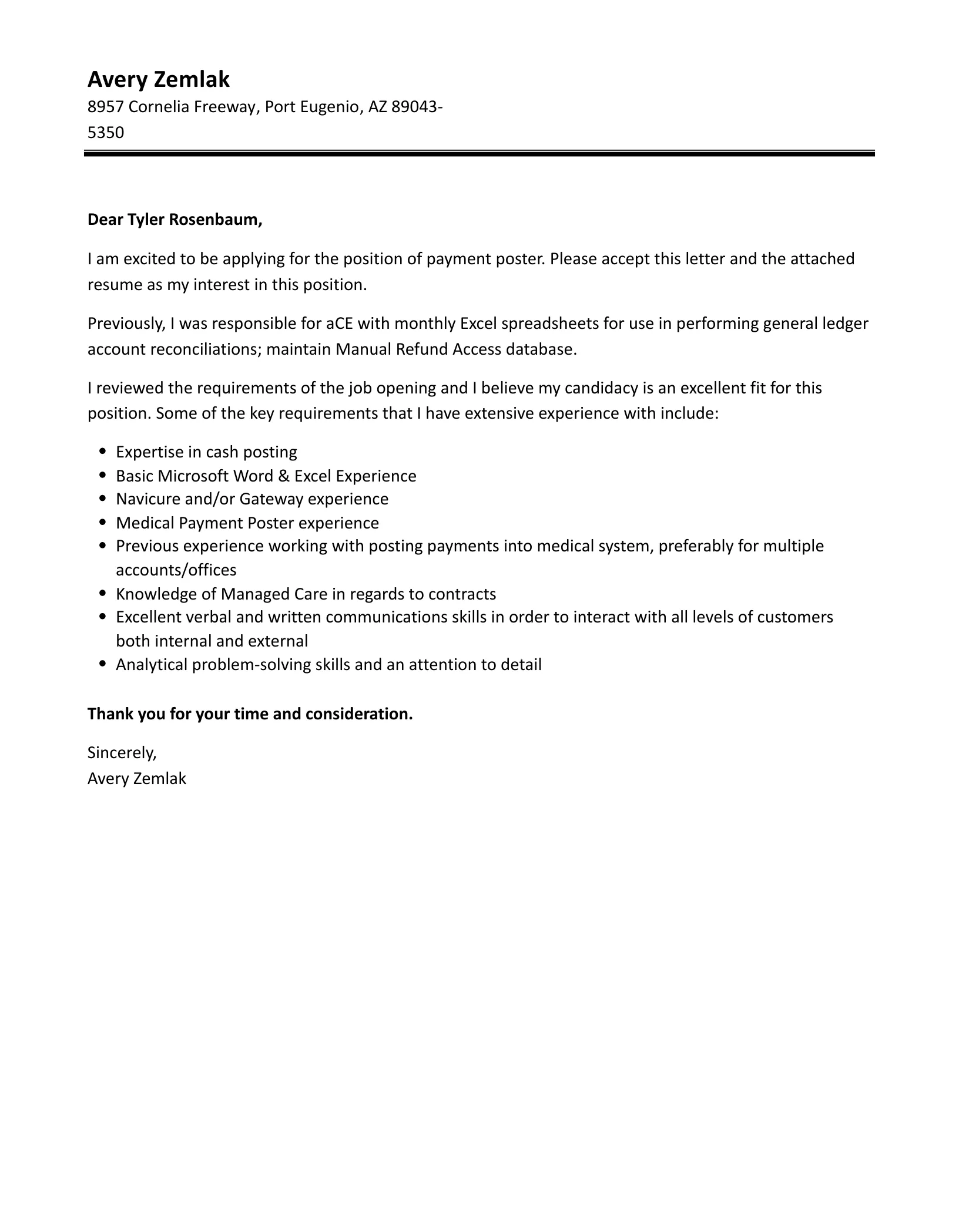 36911 payment cover letter header