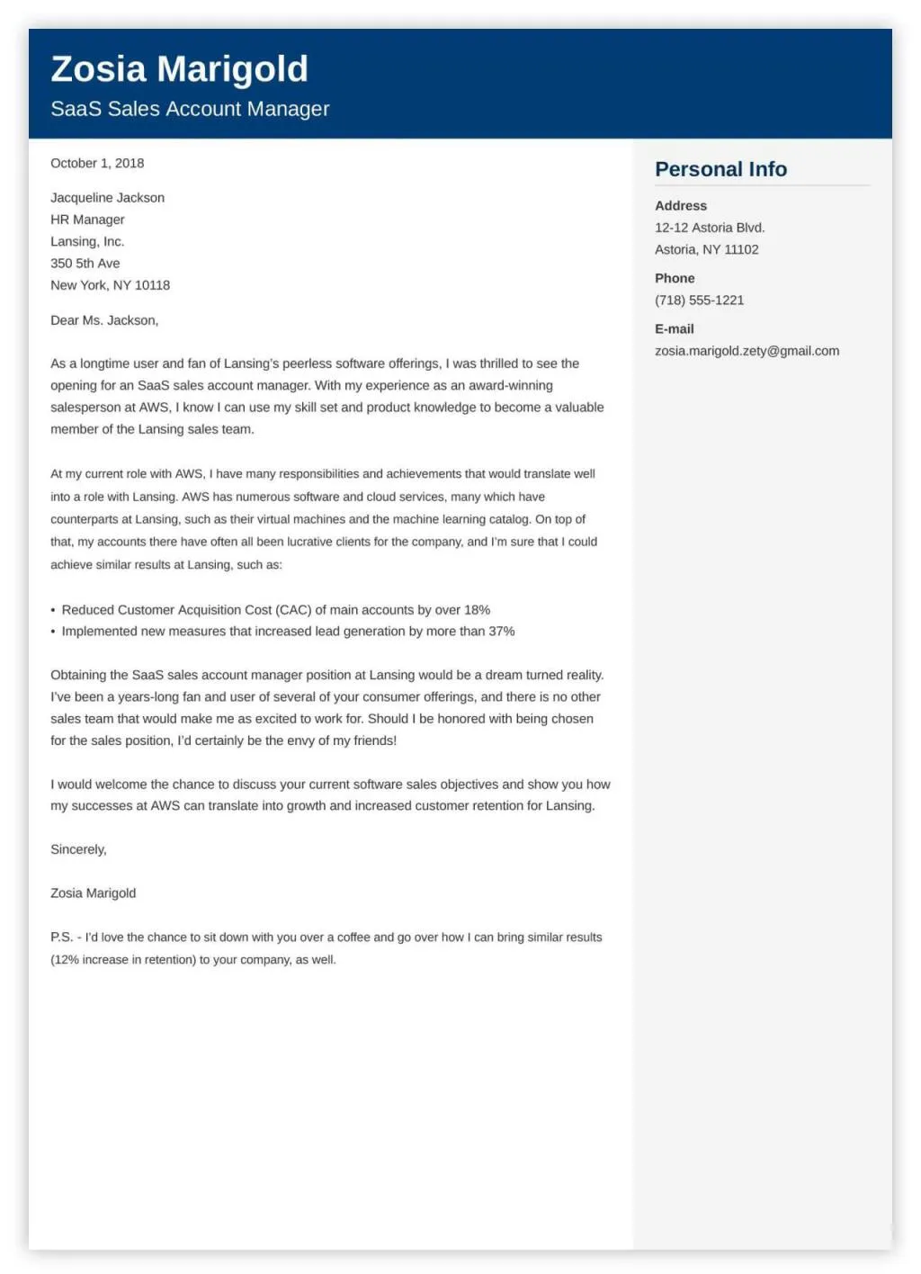36915 sales cover letter formatting