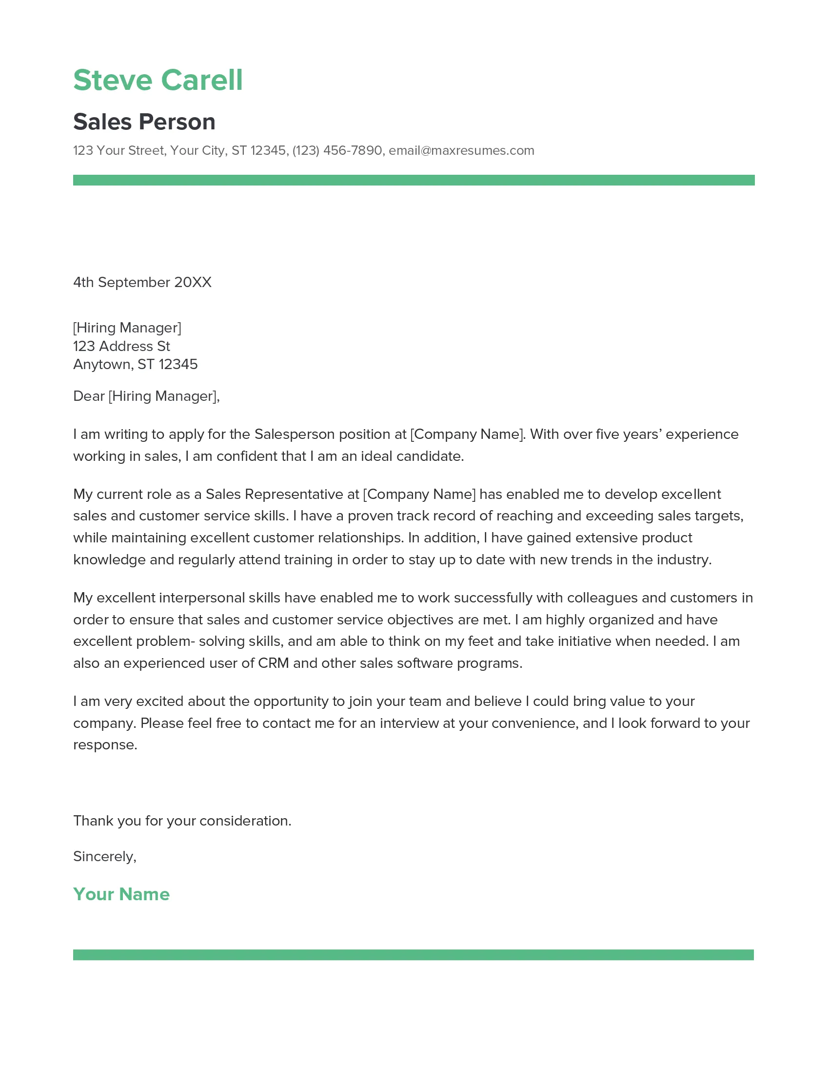 36929 tailoring cover letter