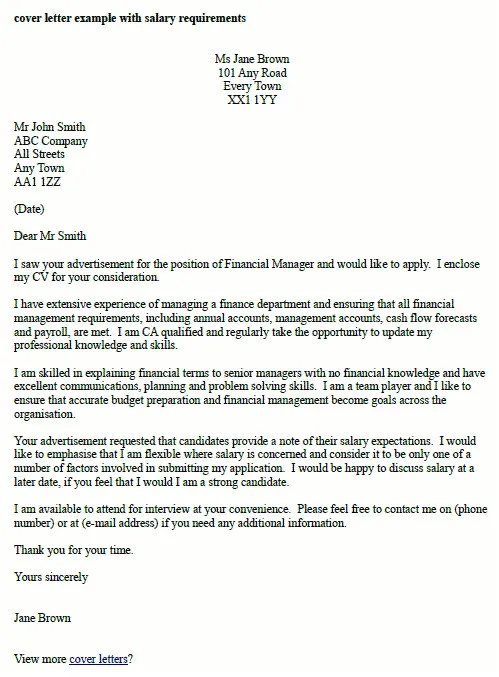 36930 tailoring cover letter